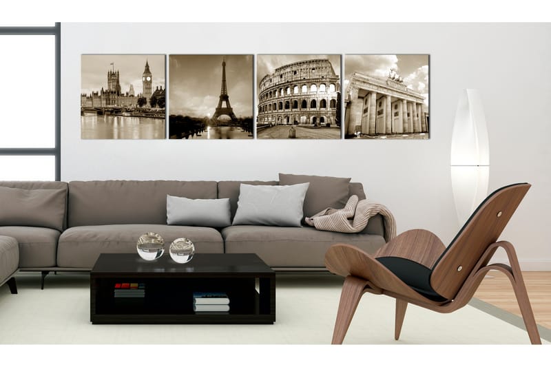 Taulu European Capitals 80x80 - Artgeist sp. z o. o. - Sisustustuotteet - Taulu & taide - Canvas-taulu