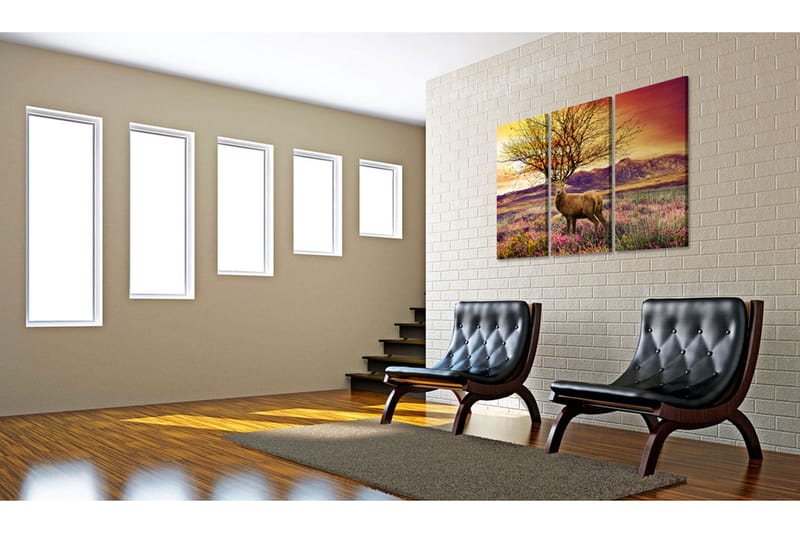 Taulu Fancy antler Triptych 120x80 - Artgeist sp. z o. o. - Sisustustuotteet - Taulu & taide - Canvas-taulu