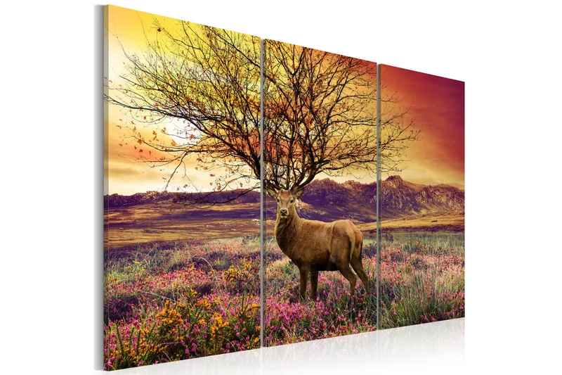 Taulu Fancy antler Triptych 120x80, Artgeist sp. z o. o.