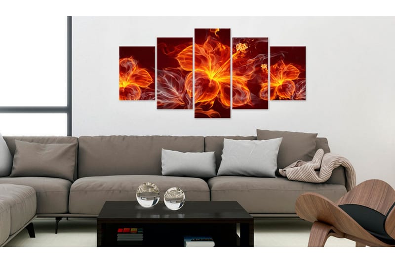 Taulu Fiery Flowers 200x100 - Artgeist sp. z o. o. - Sisustustuotteet - Taulu & taide - Canvas-taulu