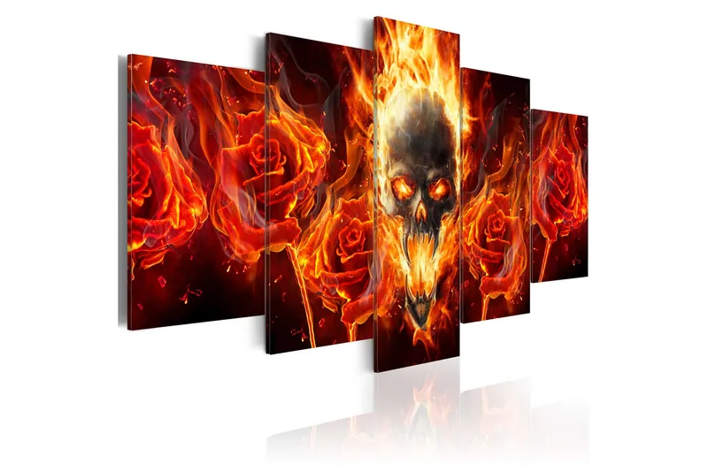 Taulu Fiery Skull 100x50, Artgeist sp. z o. o.