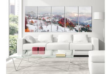 Taulu First Snow 5 Parts Narrow 225x90 - Artgeist sp. z o. o. - Sisustustuotteet - Taulu & taide - Canvas-taulu