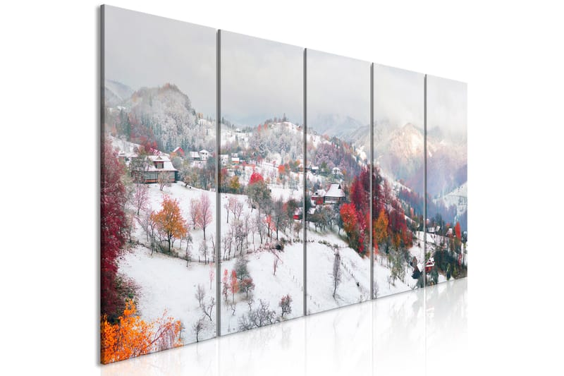 Taulu First Snow 5 Parts Narrow 200x80 - Artgeist sp. z o. o. - Sisustustuotteet - Taulu & taide - Canvas-taulu