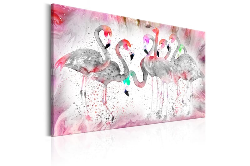 Taulu Flamingoes Family 90x60 - Artgeist sp. z o. o. - Sisustustuotteet - Taulu & taide - Canvas-taulu
