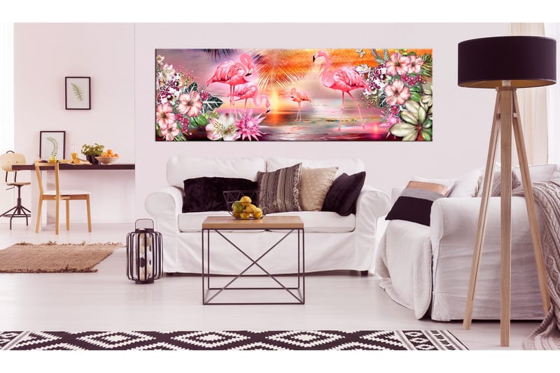 Taulu Flamingoes Land 120x40 - Artgeist sp. z o. o. - Sisustustuotteet - Taulu & taide - Canvas-taulu