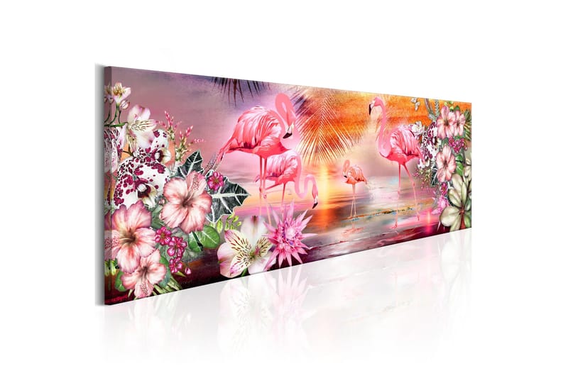 Taulu Flamingoes Land 135x45, Artgeist sp. z o. o.