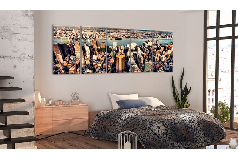 Taulu Flight Over New York 225x90 - Artgeist sp. z o. o. - Sisustustuotteet - Taulu & taide - Canvas-taulu