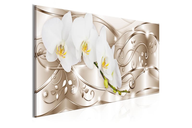 Taulu Flowering 1 Part Narrow Beige 150x50, Artgeist sp. z o. o.