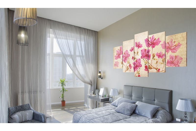 Taulu Flowers In Pink 100x50 - Artgeist sp. z o. o. - Sisustustuotteet - Taulu & taide - Canvas-taulu