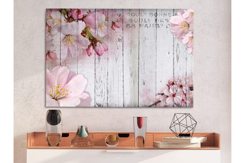 Taulu Flowers on Boards (1 Part) Wide 120x80 - Artgeist sp. z o. o. - Sisustustuotteet - Taulu & taide - Canvas-taulu