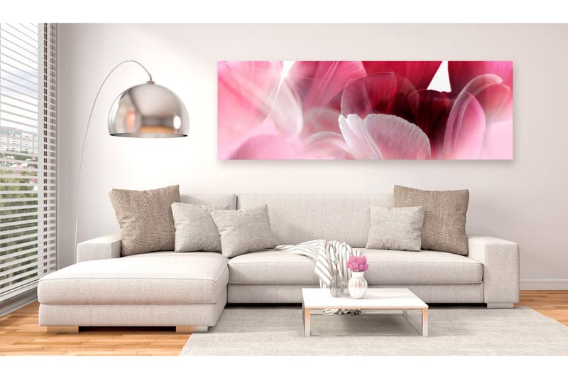 Taulu Flowers Pink Tulips 135x45 - Artgeist sp. z o. o. - Sisustustuotteet - Taulu & taide - Canvas-taulu