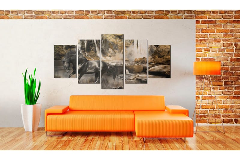 Taulu Foggy Weather Over Waterfall 200x100 - Artgeist sp. z o. o. - Sisustustuotteet - Taulu & taide - Canvas-taulu