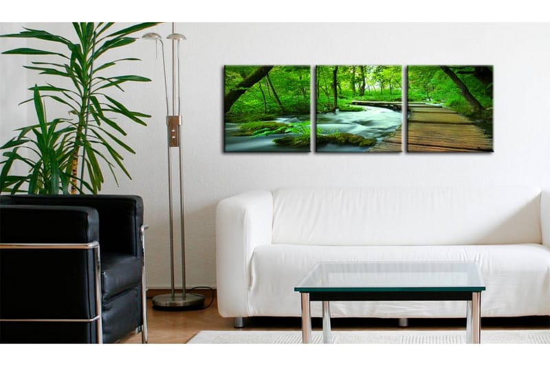 Taulu Forest Broadwalk Triptych 120x40 - Artgeist sp. z o. o. - Sisustustuotteet - Taulu & taide - Canvas-taulu