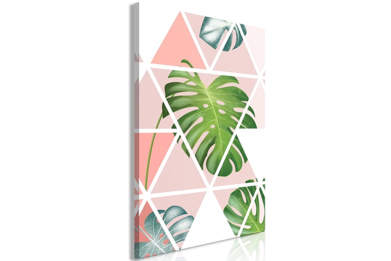 Taulu Geometric Monstera (1 Part) Vertical 40x60 - Artgeist sp. z o. o. - Sisustustuotteet - Taulu & taide - Canvas-taulu