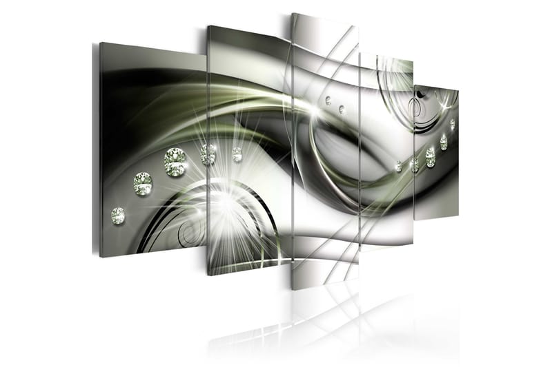 Taulu Glowing Green Wave 200x100 - Artgeist sp. z o. o. - Sisustustuotteet - Taulu & taide - Canvas-taulu