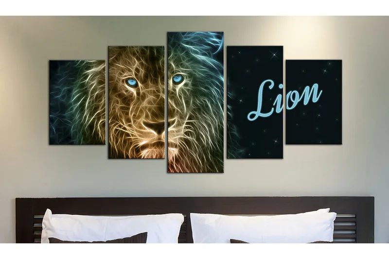 Taulu Gold Lion 200x100 - Artgeist sp. z o. o. - Sisustustuotteet - Taulu & taide - Canvas-taulu