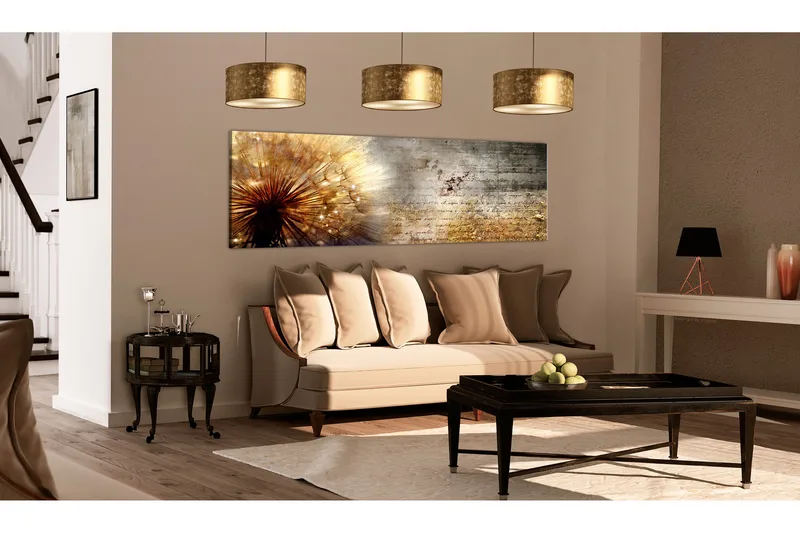 Taulu Golden Dandelion 150x50 - Artgeist sp. z o. o. - Sisustustuotteet - Taulu & taide - Canvas-taulu
