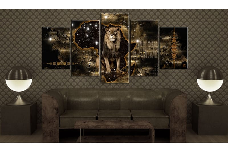 Taulu Golden Lion 200x100 - Artgeist sp. z o. o. - Sisustustuotteet - Taulu & taide - Canvas-taulu