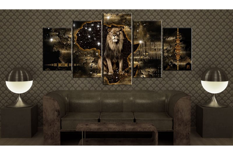 Taulu Golden Lion 200x100 - Artgeist sp. z o. o. - Sisustustuotteet - Taulu & taide - Canvas-taulu