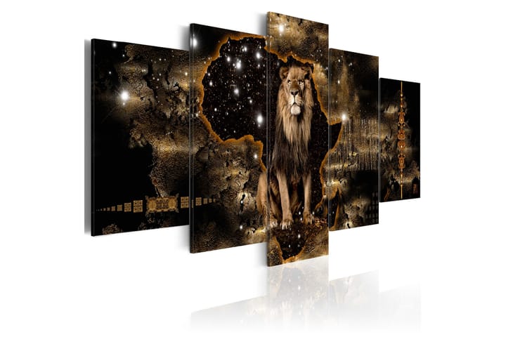 Taulu Golden Lion 200x100 - Artgeist sp. z o. o. - Canvas-taulu - Seinäkoristeet