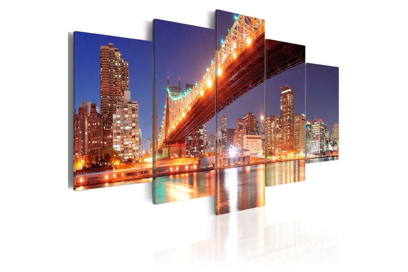 Taulu Golden Reflections Nyc 200x100, Artgeist sp. z o. o.