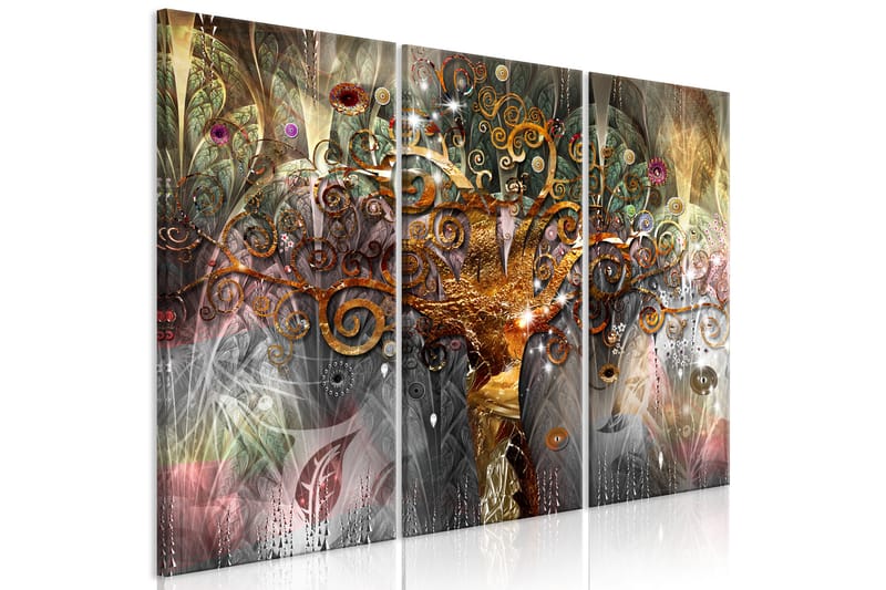 Taulu Golden Tree 3 Parts 90x60 - Artgeist sp. z o. o. - Sisustustuotteet - Taulu & taide - Canvas-taulu