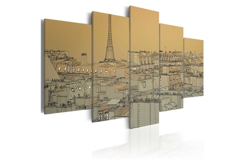 Taulu Good Old Paris Vintage 200x100 - Artgeist sp. z o. o. - Canvas-taulu - Seinäkoristeet