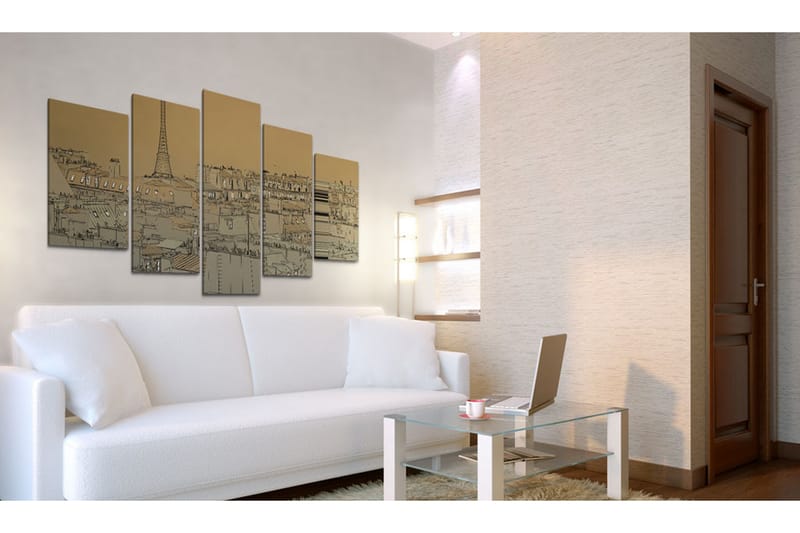 Taulu Good Old Paris Vintage 200x100 - Artgeist sp. z o. o. - Sisustustuotteet - Taulu & taide - Canvas-taulu