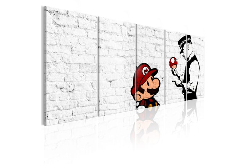 Taulu Graffiti On Brick 200x80, Artgeist sp. z o. o.