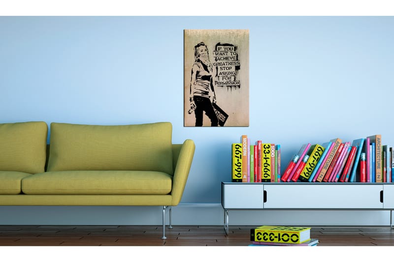 Taulu Graffiti Slogan By Banksy 40x60 - Artgeist sp. z o. o. - Sisustustuotteet - Taulu & taide - Canvas-taulu