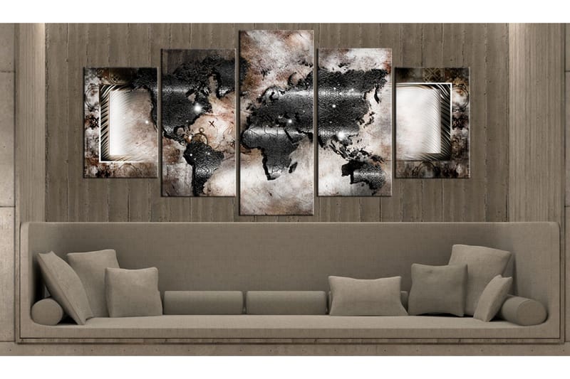 Taulu Graphite Map 100x50 - Artgeist sp. z o. o. - Sisustustuotteet - Taulu & taide - Canvas-taulu