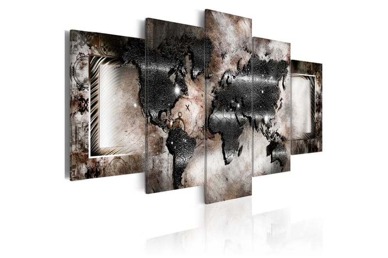 Taulu Graphite Map 200x100 - Artgeist sp. z o. o. - Sisustustuotteet - Taulu & taide - Canvas-taulu