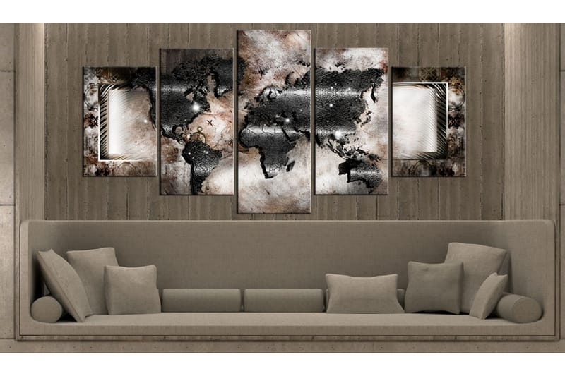 Taulu Graphite Map 200x100 - Artgeist sp. z o. o. - Sisustustuotteet - Taulu & taide - Canvas-taulu