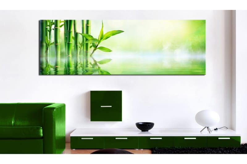 Taulu Green Bamboo 135x45 - Artgeist sp. z o. o. - Sisustustuotteet - Taulu & taide - Canvas-taulu