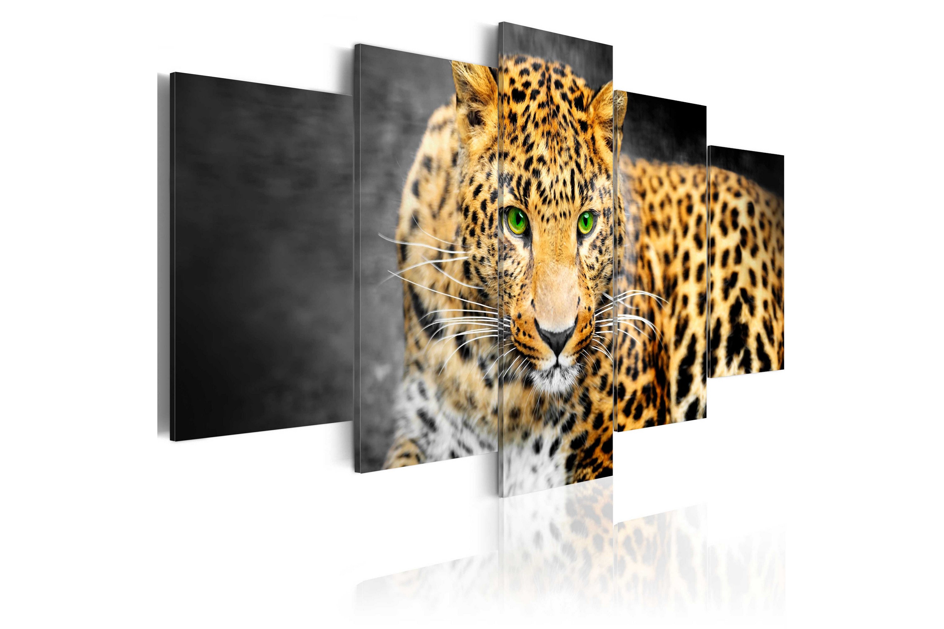 Taulu Green-Eyed Leopard 100x50 - Artgeist sp. z o. o.