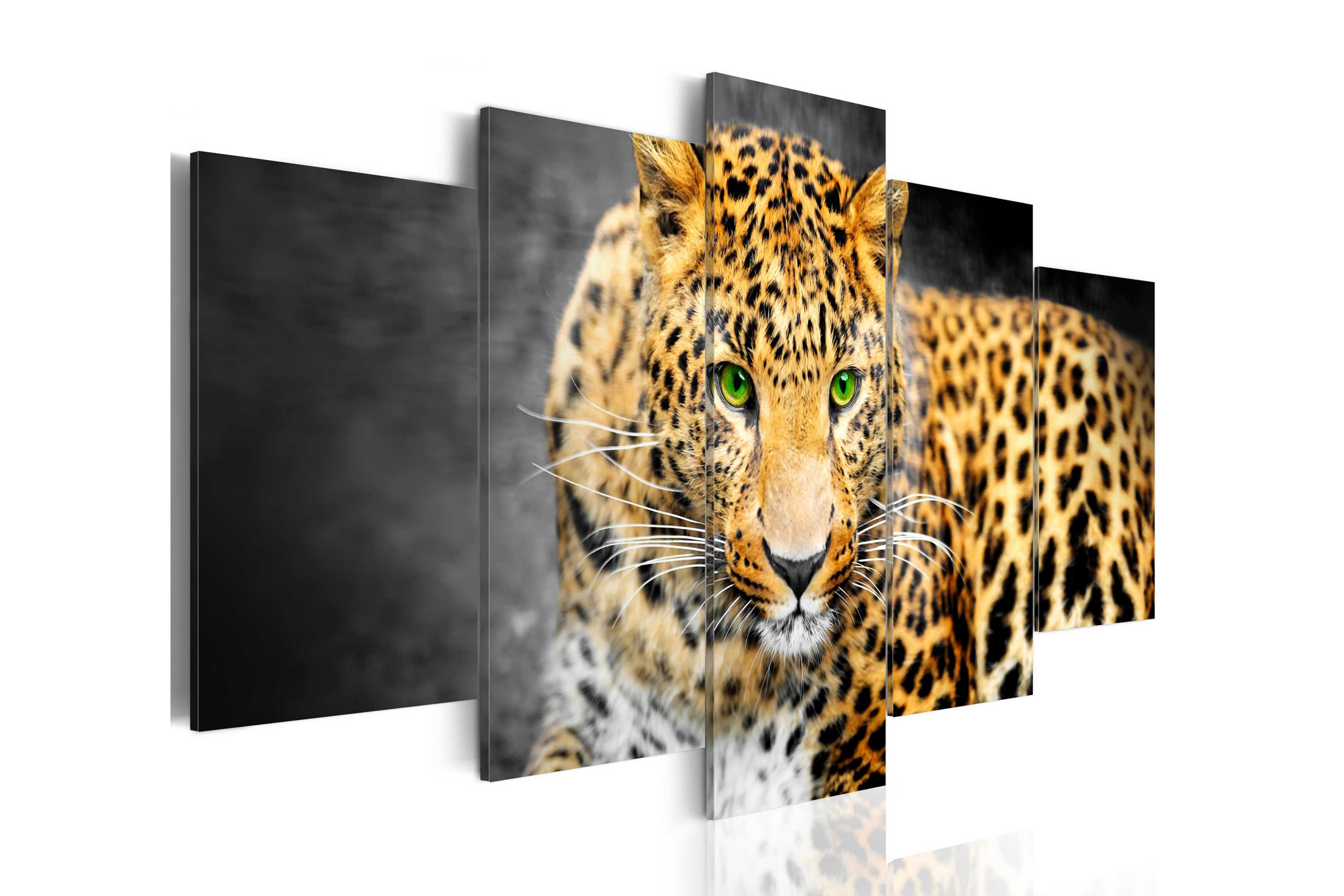 Taulu Green-Eyed Leopard 200x100 - Artgeist sp. z o. o.