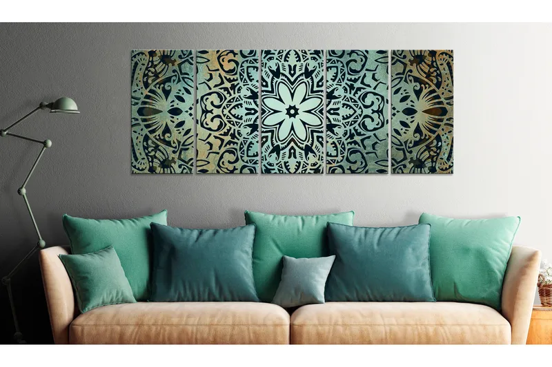 Taulu Green Mandala 200x80 - Artgeist sp. z o. o. - Sisustustuotteet - Taulu & taide - Canvas-taulu