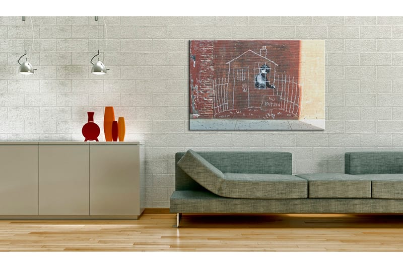 Taulu Grounded Banksy 60x40 - Artgeist sp. z o. o. - Sisustustuotteet - Taulu & taide - Canvas-taulu