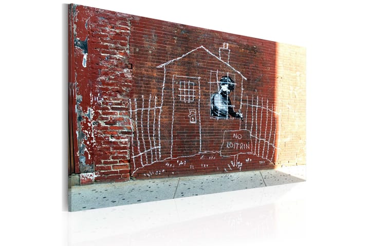 Taulu Grounded Banksy 60x40 - Artgeist sp. z o. o. - Canvas-taulu - Seinäkoristeet