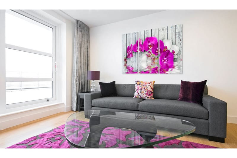 Taulu Harmony Orchid Triptych 60x40 - Artgeist sp. z o. o. - Sisustustuotteet - Taulu & taide - Canvas-taulu