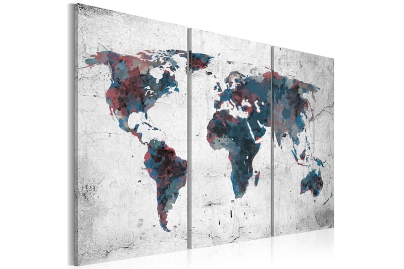 Taulu Havaitsematta jääneet Maanosat Triptych 120x80, Artgeist sp. z o. o.