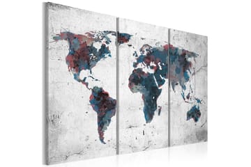 Taulu Havaitsematta jääneet Maanosat Triptych 60x40