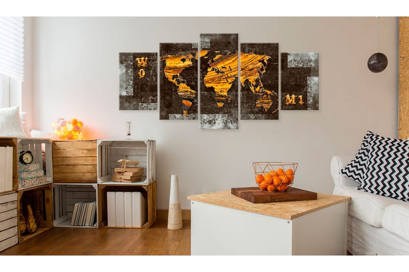 Taulu Hidden Treasure World Map 200x100 - Artgeist sp. z o. o. - Sisustustuotteet - Taulu & taide - Canvas-taulu