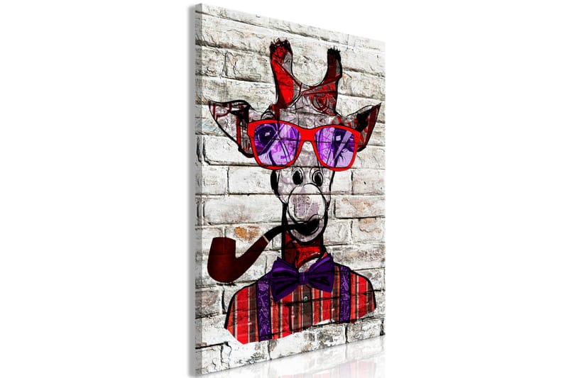 Taulu Hipster Giraffe (1 Part) Vertical 60x90 - Artgeist sp. z o. o. - Sisustustuotteet - Taulu & taide - Canvas-taulu