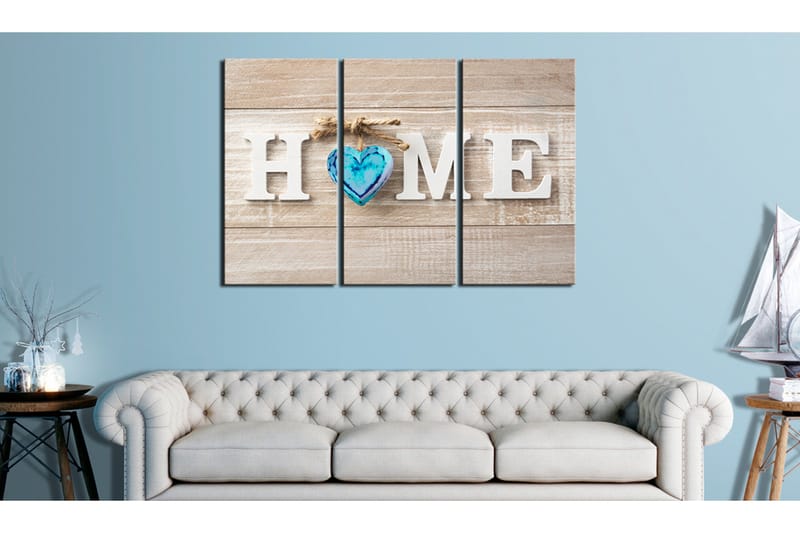 Taulu Home Blue Love 120x80 - Artgeist sp. z o. o. - Sisustustuotteet - Taulu & taide - Canvas-taulu