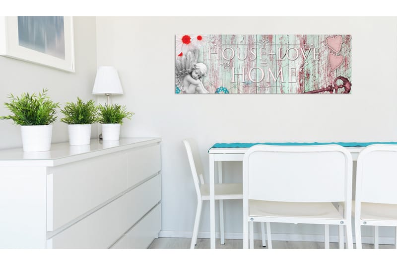 Taulu Home House + Love 150x50 - Artgeist sp. z o. o. - Sisustustuotteet - Taulu & taide - Canvas-taulu