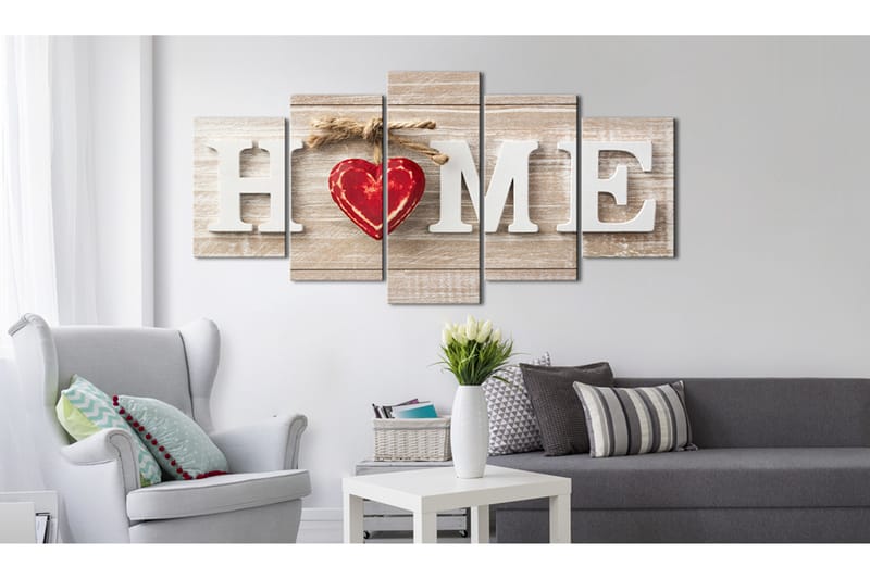 Taulu Home House Of Love 100x50 - Artgeist sp. z o. o. - Sisustustuotteet - Taulu & taide - Canvas-taulu