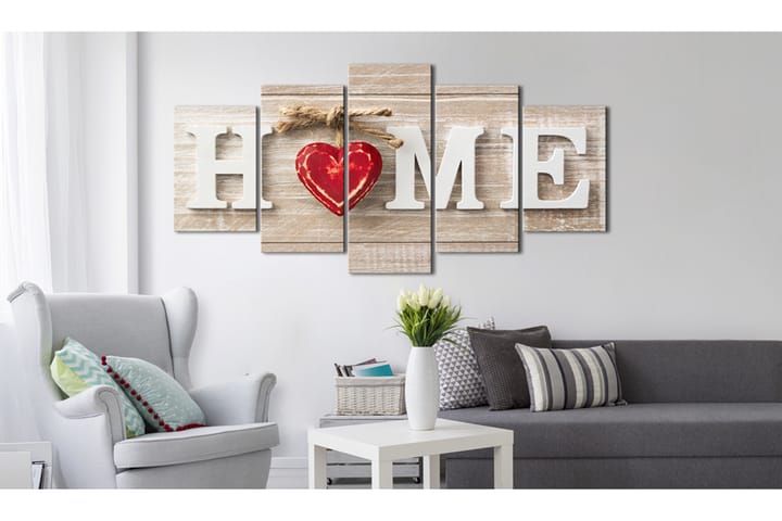 Taulu Home House Of Love 100x50 - Artgeist sp. z o. o. - Seinäkoristeet - Canvas-taulu