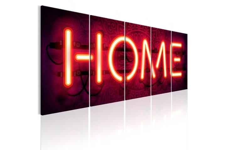 Taulu Home Neon 225x90 - Artgeist sp. z o. o. - Canvas-taulu - Seinäkoristeet
