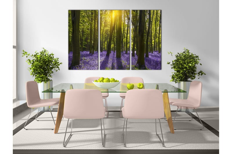Taulu Hyacinth Field 3 Parts 90x60 - Artgeist sp. z o. o. - Sisustustuotteet - Taulu & taide - Canvas-taulu